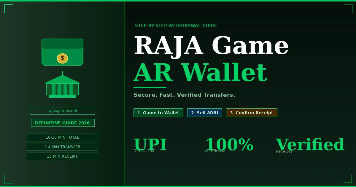 RAJA Game AR Wallet Withdrawal