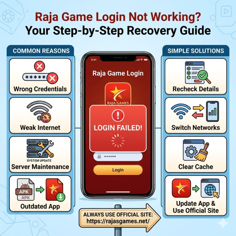 Raja Game Login Not Working? Easy Fix Guide for Raja Games Users (2026)