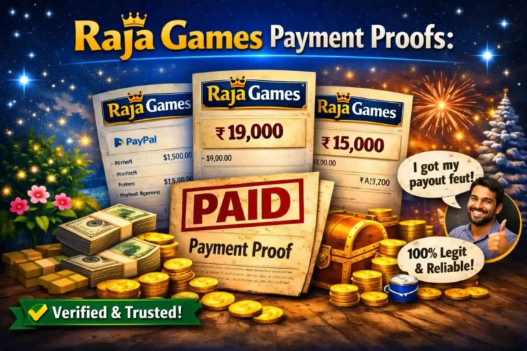 Raja Games Payment Proof